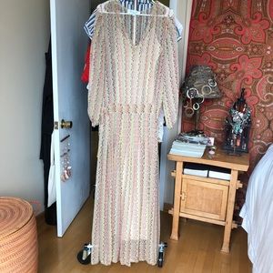 “Chanel” inspired sheer drop waisted dress